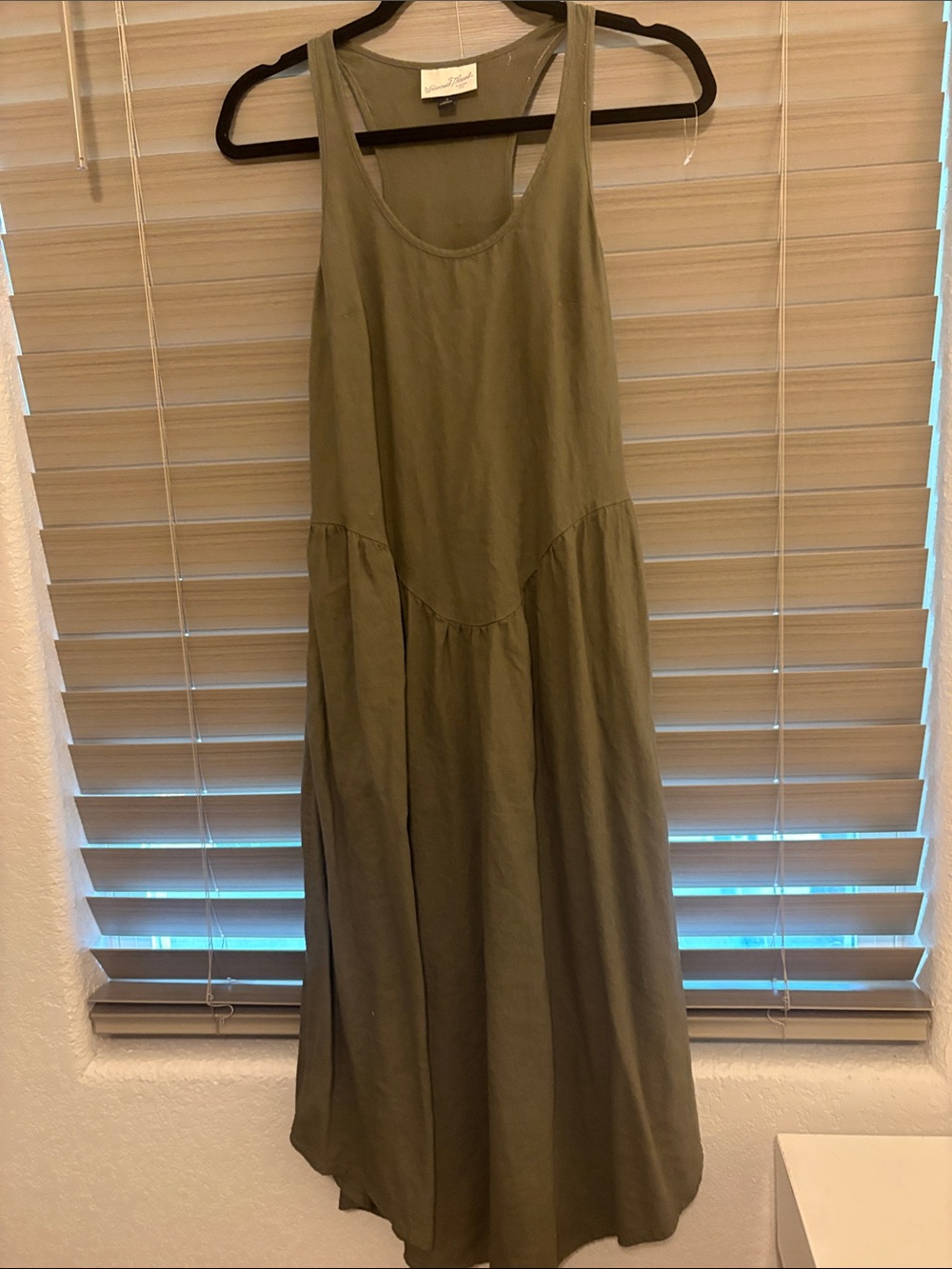 Universal Thread Olive Green Midi Tank Dress